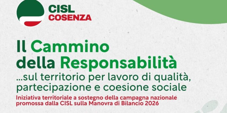 Cammino della Responsabilità CISL Cosenza: avvio a Santo Stefano di Rogliano