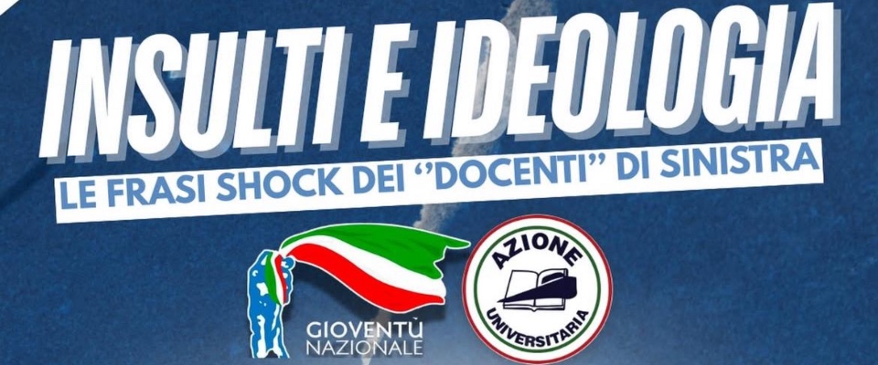Cosenza, tensione nelle università: Gioventù Nazionale denuncia insulti e discriminazioni contro studenti di destra