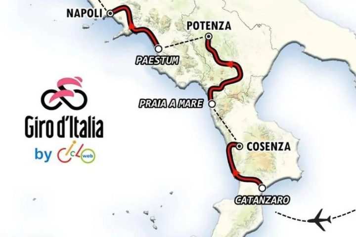 Giro d’Italia 2026: due tappe in Calabria tra Catanzaro, Cosenza e Praia a Mare