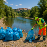 Immagine di fiumi puliti a Montalto Uffugo durante il piano di pulizia