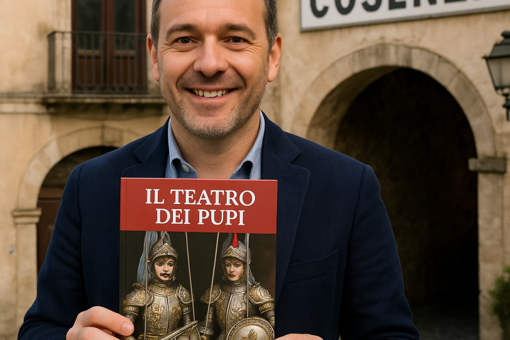 Copertina del volume 'Il Teatro dei Pupi' restituito a Cosenza